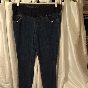 Duo Maternity Dark Blue Women's Jeggings Lg